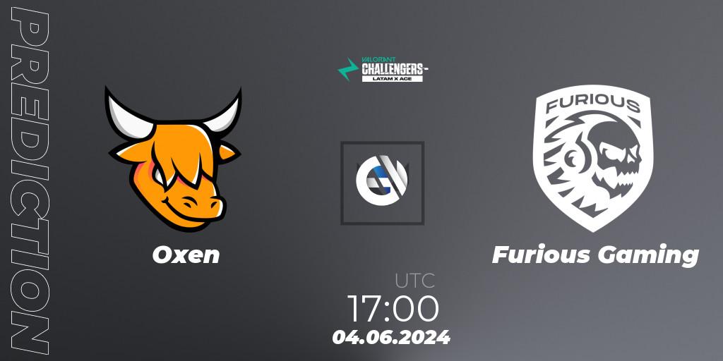Oxen - Furious Gaming: прогноз. 04.06.2024 at 17:00, VALORANT, VALORANT Challengers 2024 LAS: Split 2