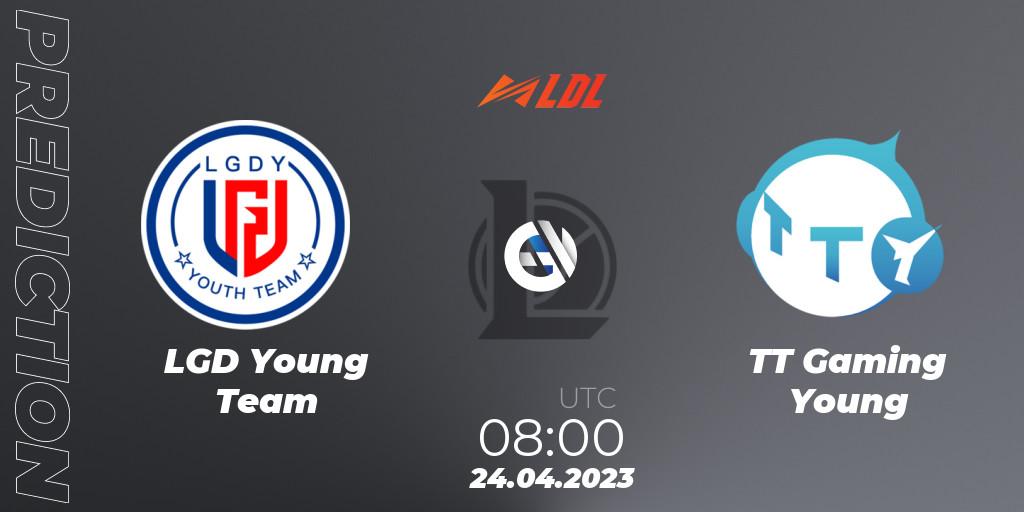 LGD Young Team - TT Gaming Young: прогноз. 24.04.2023 at 08:50, LoL, LDL 2023 - Regular Season - Stage 2