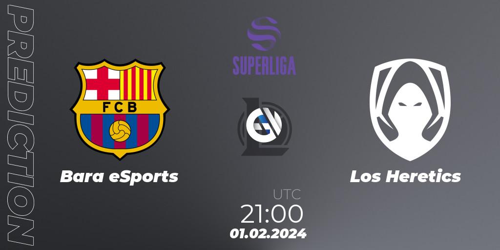 Barça eSports - Los Heretics: прогноз. 01.02.2024 at 21:00, LoL, Superliga Spring 2024 - Group Stage