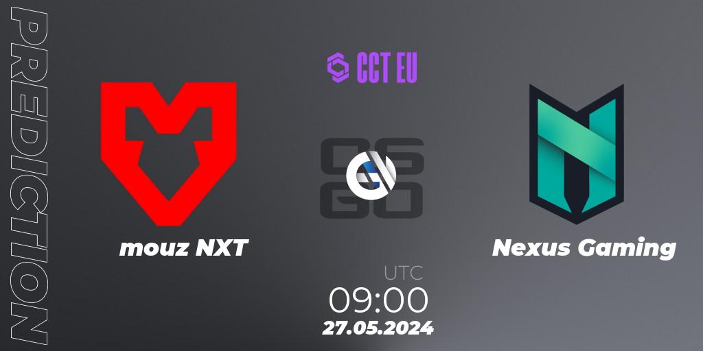 mouz NXT - Nexus Gaming: прогноз. 27.05.2024 at 09:00, Counter-Strike (CS2), CCT Season 2 Europe Series 4