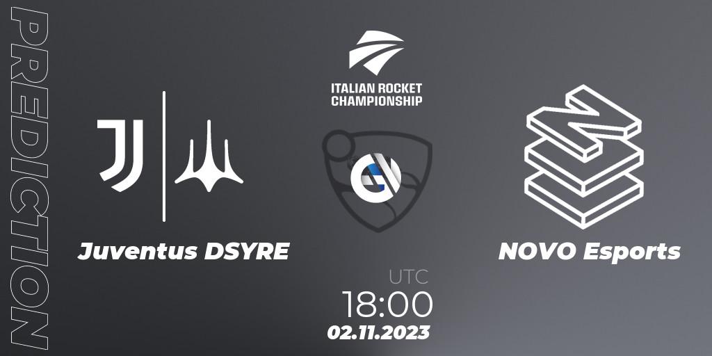 Juventus DSYRE - NOVO Esports: прогноз. 02.11.2023 at 18:00, Rocket League, Italian Rocket Championship Season 11Serie A Relegation