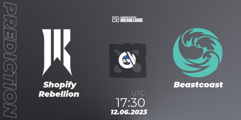 Shopify Rebellion - Beastcoast: прогноз. 12.06.23, Dota 2, DreamLeague Season 20 - Group Stage 1