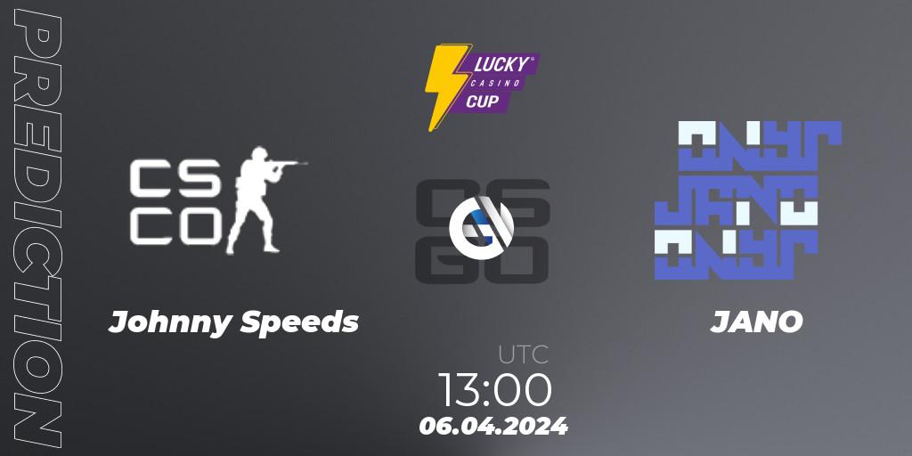 Johnny Speeds - JANO: прогноз. 06.04.2024 at 13:00, Counter-Strike (CS2), Esportal LuckyCasino Cup 2024