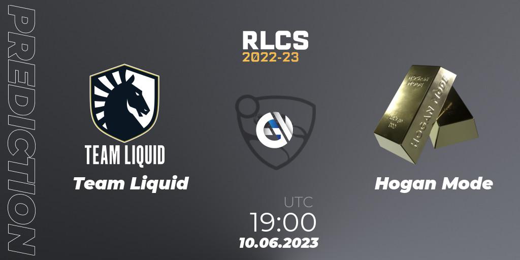 Team Liquid - Hogan Mode: прогноз. 10.06.2023 at 19:00, Rocket League, RLCS 2022-23 - Spring: Europe Regional 3 - Spring Invitational