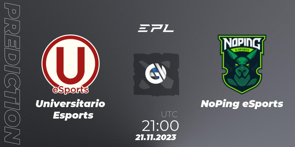 Universitario Esports - NoPing eSports: прогноз. 21.11.23, Dota 2, EPL World Series: America Season 8
