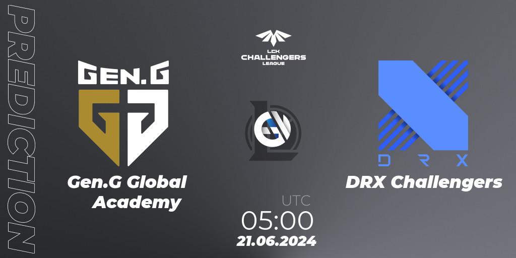 Gen.G Global Academy - DRX Challengers: прогноз. 21.06.2024 at 05:00, LoL, LCK Challengers League 2024 Summer - Group Stage