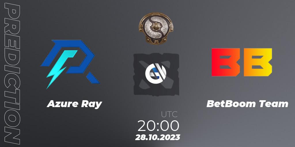 Azure Ray - BetBoom Team: прогноз. 28.10.23, Dota 2, The International 2023
