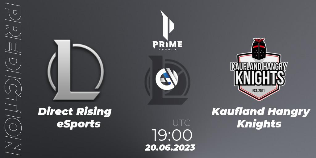 Direct Rising eSports - Kaufland Hangry Knights: прогноз. 20.06.2023 at 19:00, LoL, Prime League 2nd Division Summer 2023