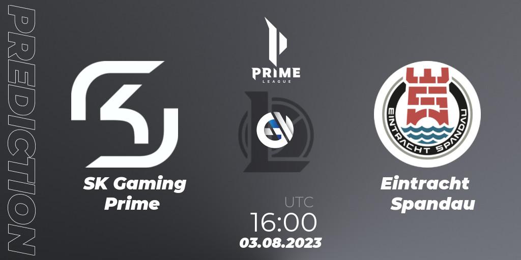 SK Gaming Prime - Eintracht Spandau: прогноз. 03.08.2023 at 16:00, LoL, Prime League Summer 2023 - Playoffs