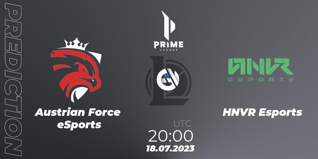 Austrian Force eSports - HNVR Esports: прогноз. 18.07.2023 at 18:00, LoL, Prime League 2nd Division Summer 2023