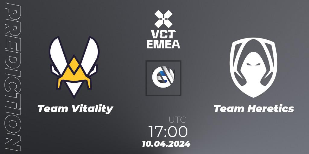 Team Vitality - Team Heretics: прогноз. 10.04.2024 at 18:00, VALORANT, VALORANT Champions Tour 2024: EMEA League - Stage 1 - Group Stage