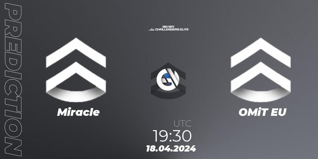 Miracle - OMiT EU: прогноз. 18.04.2024 at 19:30, Call of Duty, Call of Duty Challengers 2024 - Elite 2: EU