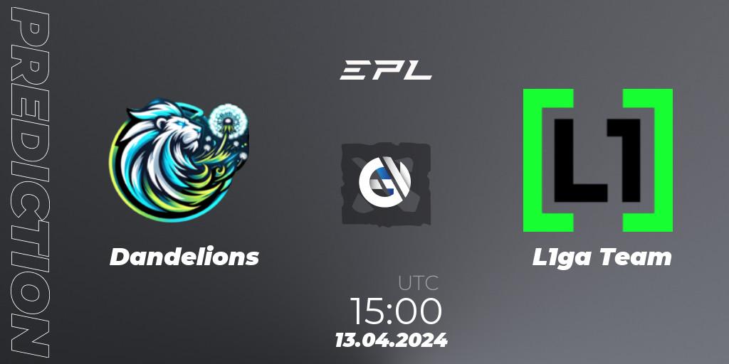 Dandelions - L1ga Team: прогноз. 17.04.24, Dota 2, European Pro League Season 17