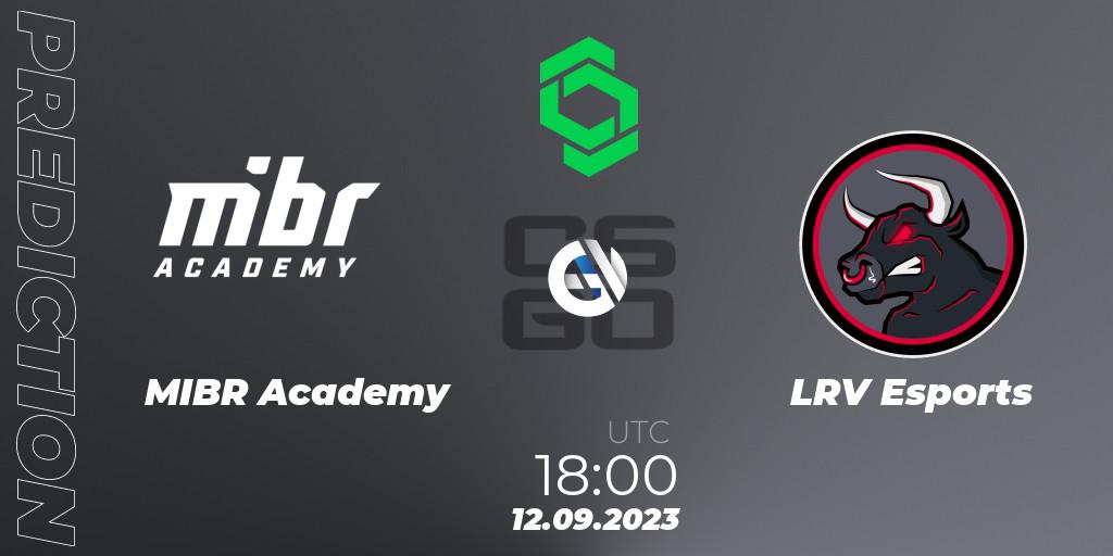 MIBR Academy - LRV Esports: прогноз. 12.09.23, CS2 (CS:GO), CCT South America Series #11