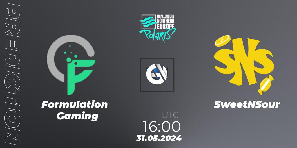 Formulation Gaming - SweetNSour: прогноз. 31.05.2024 at 18:30, VALORANT, VALORANT Challengers 2024 Northern Europe: Polaris Split 2