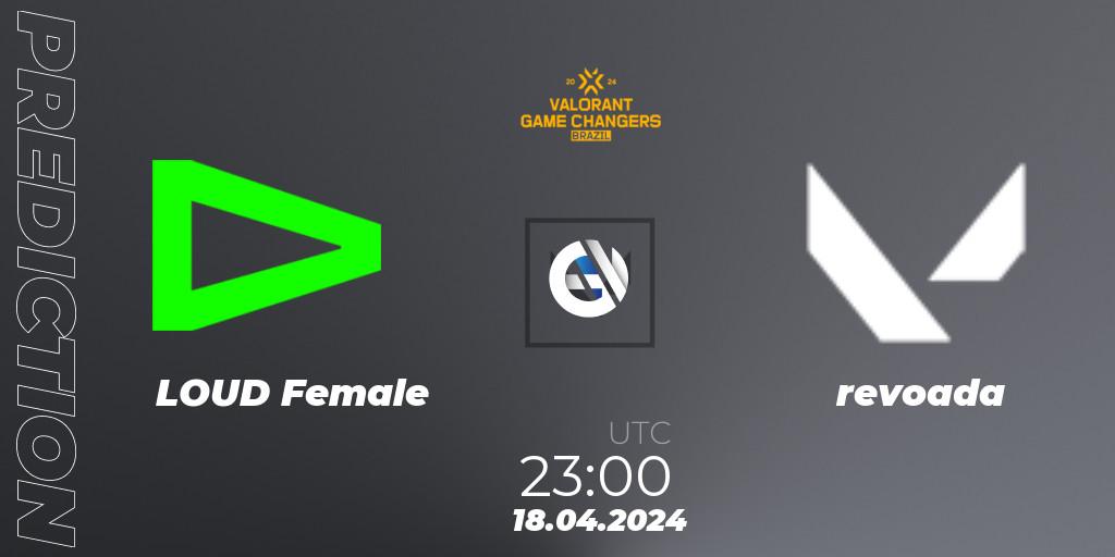 LOUD Female - revoada: прогноз. 18.04.24, VALORANT, VCT 2024: Game Changers Brazil Series 1