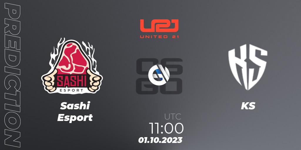 Sashi Esport - KS: прогноз. 01.10.2023 at 11:00, Counter-Strike (CS2), United21 Season 6