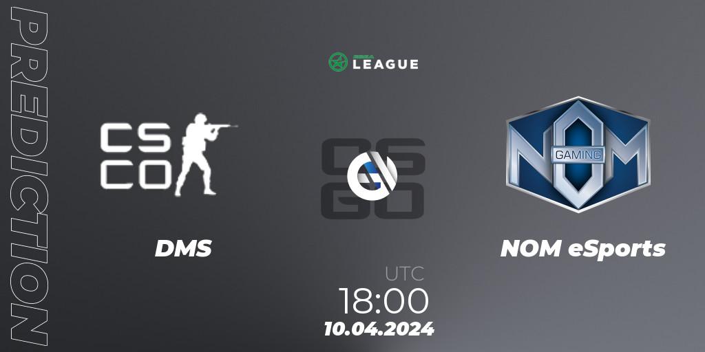 DMS - NOM eSports: прогноз. 10.04.24, CS2 (CS:GO), ESEA Season 49: Advanced Division - Europe