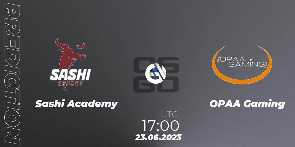 Sashi Academy - OPAA Gaming: прогноз. 23.06.2023 at 17:00, Counter-Strike (CS2), Preasy Summer Cup 2023