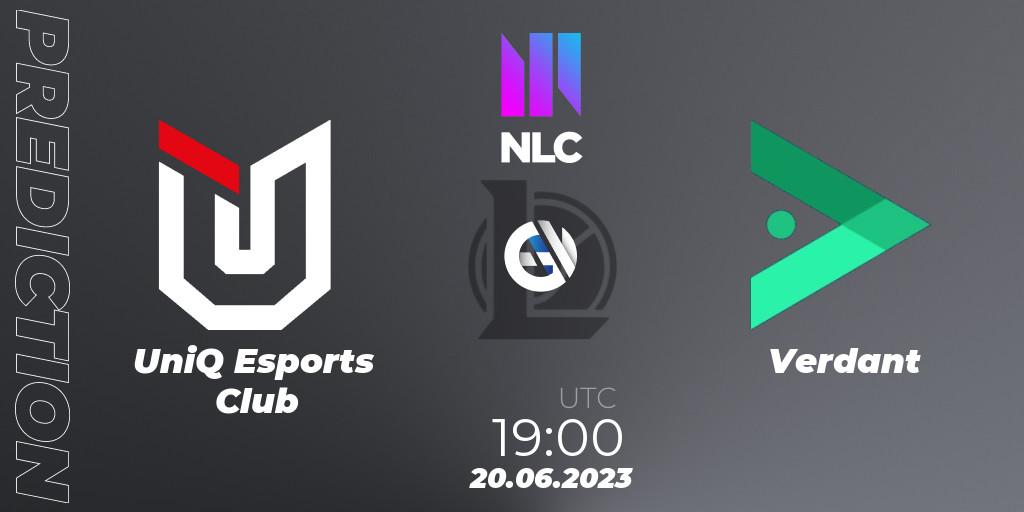 UniQ Esports Club - Verdant: прогноз. 20.06.2023 at 19:00, LoL, NLC Summer 2023 - Group Stage