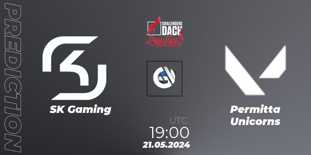 SK Gaming - Permitta Unicorns: прогноз. 21.05.2024 at 19:00, VALORANT, VALORANT Challengers 2024 DACH: Evolution Split 2