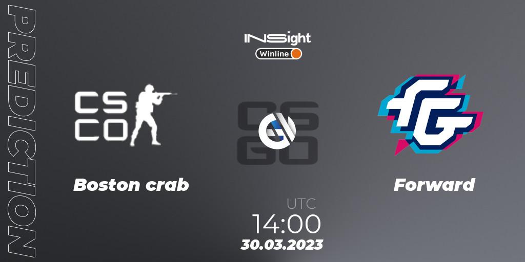 Boston crab - Forward: прогноз. 30.03.2023 at 14:00, Counter-Strike (CS2), Winline Insight Season 3