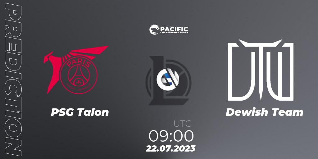 PSG Talon - Dewish Team: прогноз. 22.07.2023 at 09:00, LoL, PACIFIC Championship series Group Stage