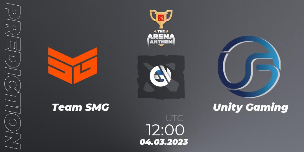 Team SMG - Unity Gaming: прогноз. 04.03.2023 at 12:00, Dota 2, The Arena Anthem
