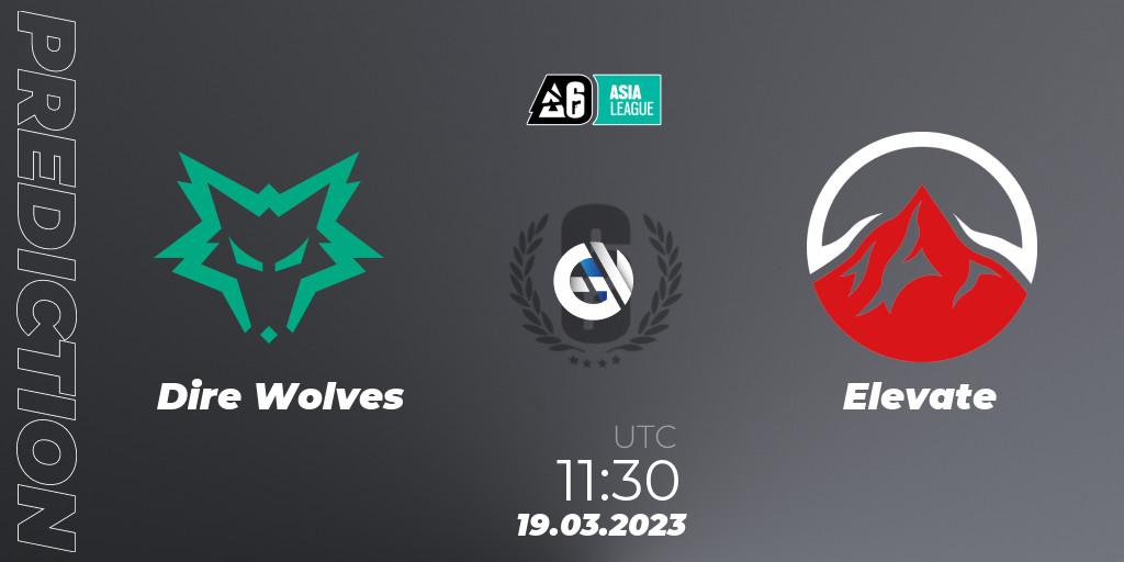 Dire Wolves - Elevate: прогноз. 19.03.2023 at 11:30, Rainbow Six, SEA League 2023 - Stage 1