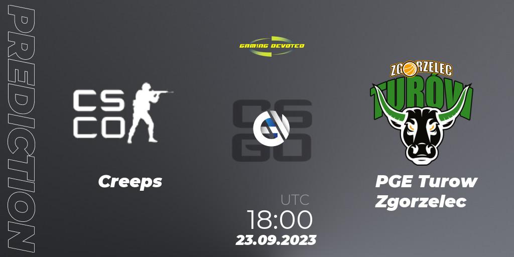Creeps - PGE Turow Zgorzelec: прогноз. 23.09.2023 at 18:00, Counter-Strike (CS2), Gaming Devoted Become The Best
