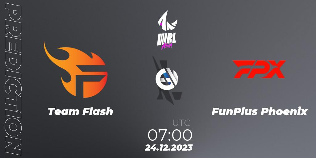 Team Flash - FunPlus Phoenix: прогноз. 24.12.2023 at 07:00, Wild Rift, WRL Asia 2023 - Season 2 - Regular Season