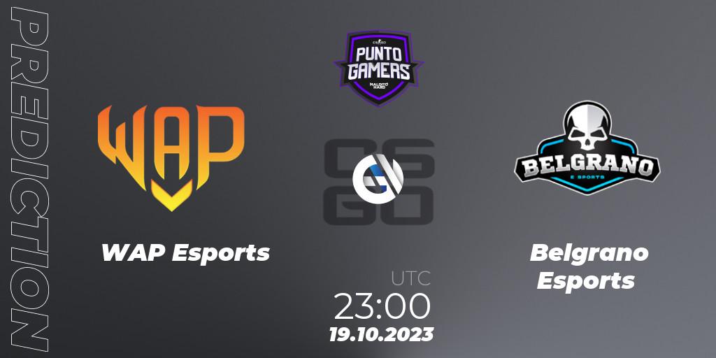 WAP Esports - Astral Aces Esports: прогноз. 19.10.2023 at 23:00, Counter-Strike (CS2), Punto Gamers Cup 2023