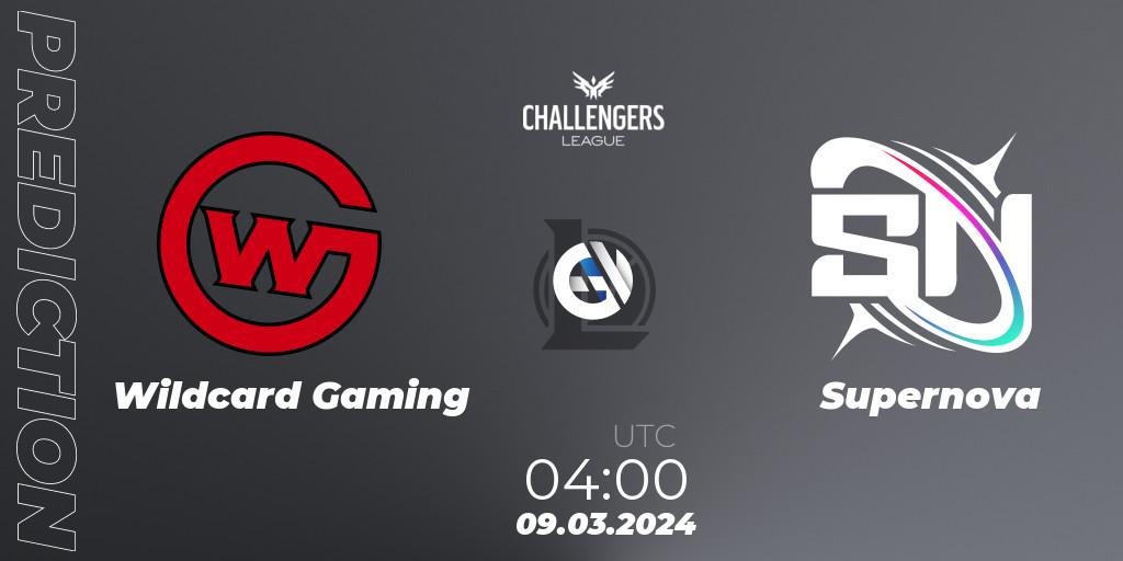Wildcard Gaming - Supernova: прогноз. 09.03.2024 at 04:00, LoL, NACL 2024 Spring - Group Stage