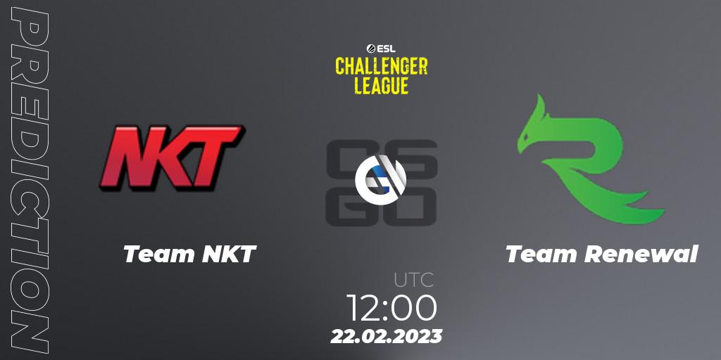 Team NKT - Team Renewal: прогноз. 22.02.2023 at 12:00, Counter-Strike (CS2), ESL Challenger League Season 44: Asia-Pacific