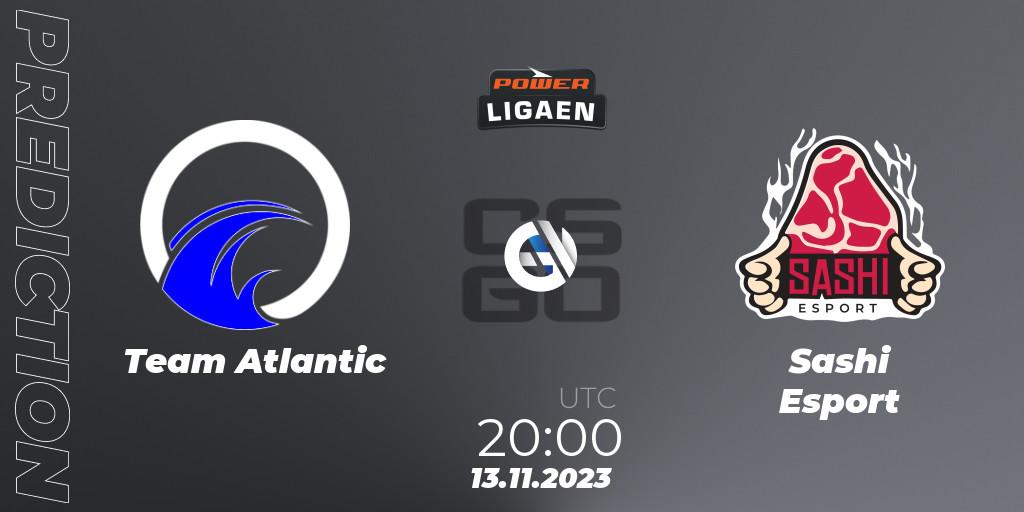 Team Atlantic - Sashi Esport: прогноз. 13.11.2023 at 20:00, Counter-Strike (CS2), Dust2.dk Ligaen Season 24: Regular Season