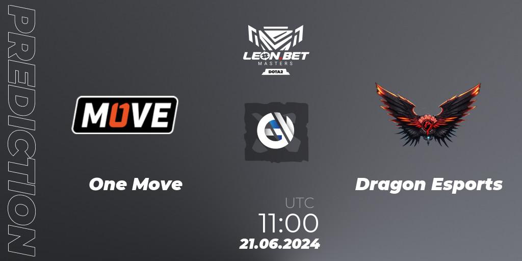 One Move - Dragon Esports: прогноз. 21.06.2024 at 11:00, Dota 2, Leon Masters #1
