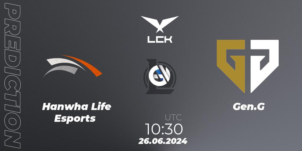Hanwha Life Esports - Gen.G: прогноз. 18.08.2024 at 08:30, LoL, LCK Summer 2024 Group Stage