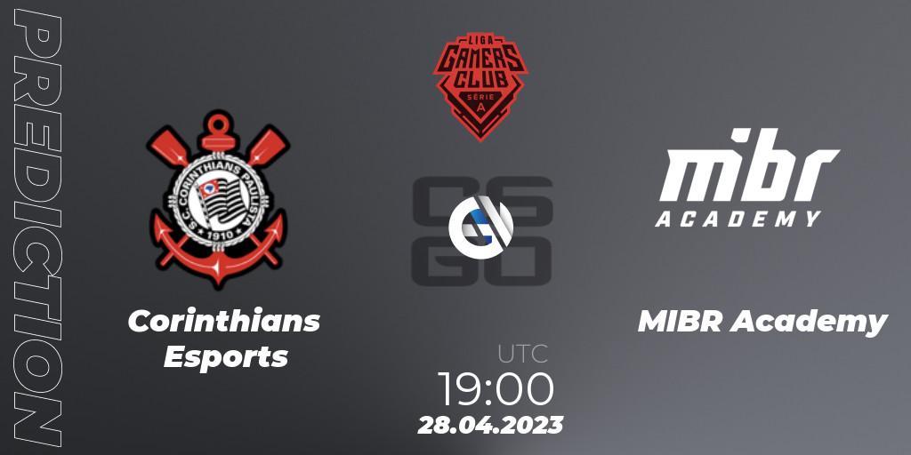 Corinthians Esports - MIBR Academy: прогноз. 28.04.2023 at 19:00, Counter-Strike (CS2), Gamers Club Liga Série A: April 2023