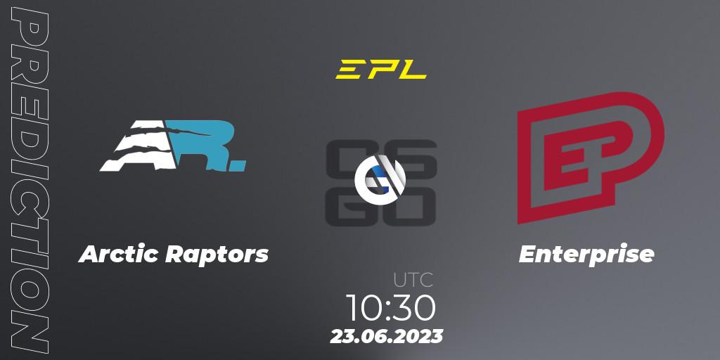 Arctic Raptors - Enterprise: прогноз. 23.06.23, CS2 (CS:GO), European Pro League Season 9: Division 2