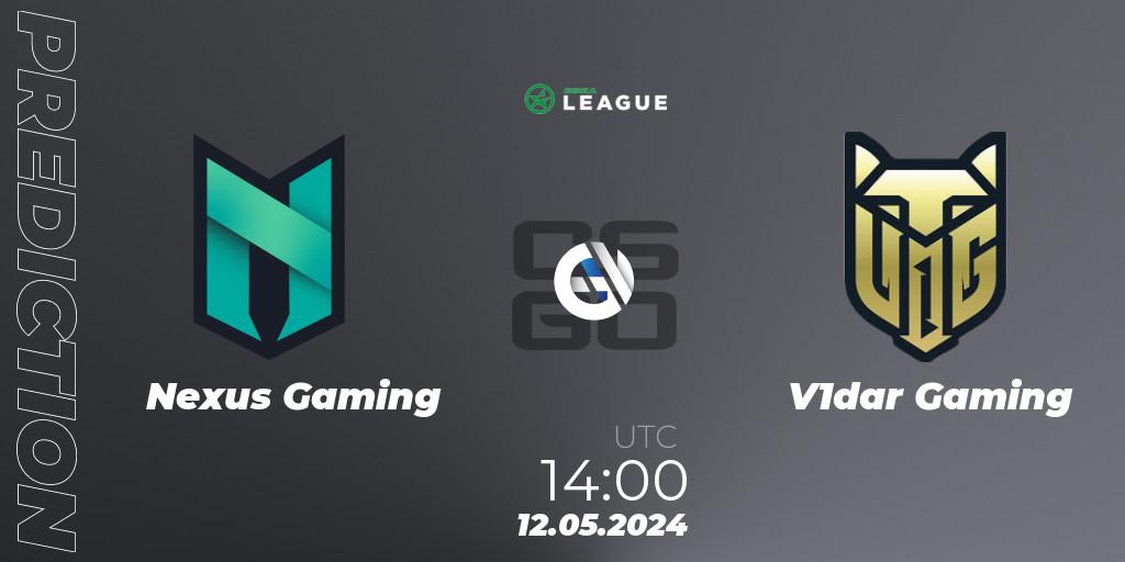 Nexus Gaming - V1dar Gaming: прогноз. 12.05.2024 at 14:00, Counter-Strike (CS2), ESEA Season 49: Advanced Division - Europe