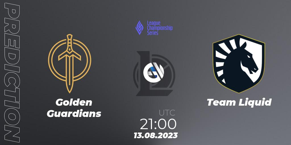 Golden Guardians - Team Liquid: прогноз. 13.08.2023 at 21:00, LoL, LCS Summer 2023 - Playoffs