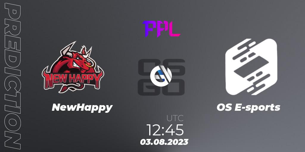 NewHappy - OS E-sports: прогноз. 03.08.2023 at 12:45, Counter-Strike (CS2), Perfect World Arena Premier League Season 5: Challenger Division