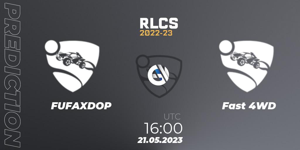 FUFAXDOP - Fast 4WD: прогноз. 21.05.2023 at 16:00, Rocket League, RLCS 2022-23 - Spring: Europe Regional 2 - Spring Cup: Closed Qualifier