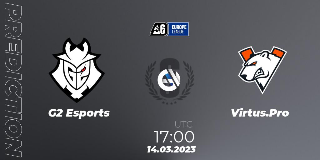 G2 Esports - Virtus.Pro: прогноз. 14.03.23, Rainbow Six, Europe League 2023 - Stage 1