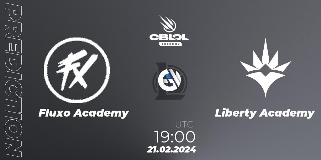 Fluxo Academy - Liberty Academy: прогноз. 21.02.24, LoL, CBLOL Academy Split 1 2024