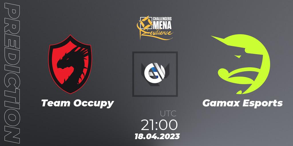 Team Occupy - Gamax Esports: прогноз. 18.04.2023 at 21:00, VALORANT, VALORANT Challengers 2023 MENA: Resilience Split 2 - Levant and North Africa