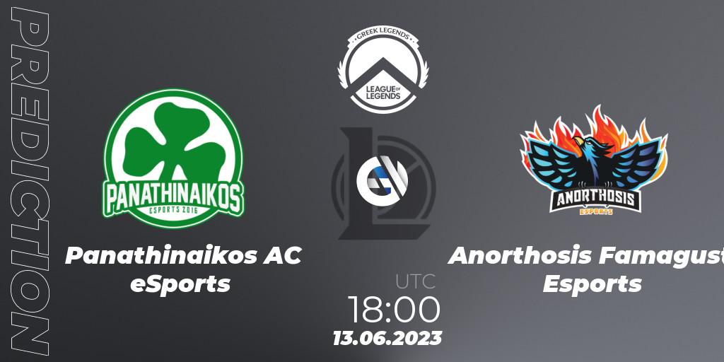 Panathinaikos AC eSports - Anorthosis Famagusta Esports: прогноз. 13.06.2023 at 18:00, LoL, Greek Legends League Summer 2023