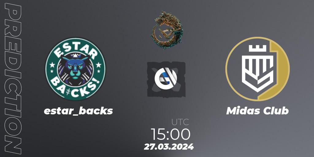 estar_backs - Midas Club: прогноз. 27.03.2024 at 15:00, Dota 2, PGL Wallachia Season 1: South America Closed Qualifier