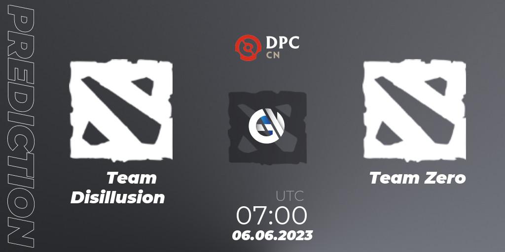 Team Disillusion - Team Zero: прогноз. 06.06.23, Dota 2, DPC 2023 Tour 3: CN Division II (Lower)