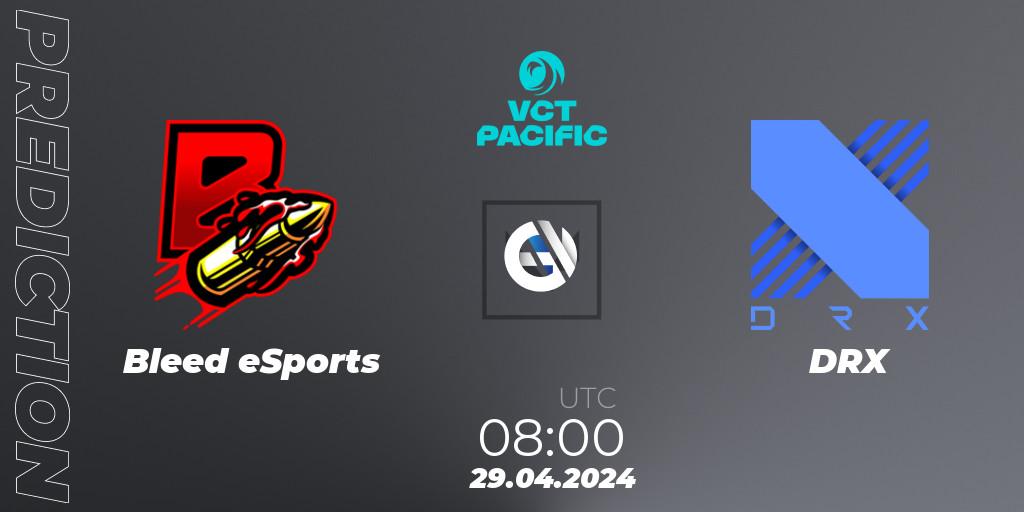 Bleed eSports - DRX: прогноз. 29.04.2024 at 08:00, VALORANT, VALORANT Champions Tour 2024: Pacific League - Stage 1 - Group Stage